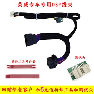 改裝 RX8汽車dsp功放線束專車無損安裝 音響 RX3 適用于榮威RX5