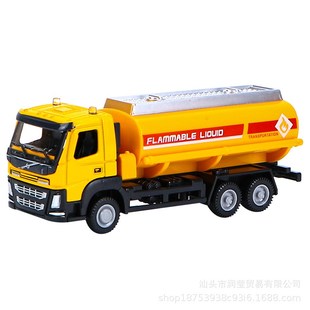 廠家新品 男孩禮品 a合金貨柜車玩具1比50仿真油罐滑行汽車模型套裝