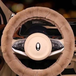 飾 女士車內(nèi)可愛毛絨保暖通用把套裝 2024新款 簡約汽車方向盤套冬季
