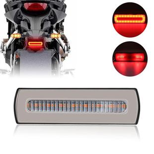 雙色導光流水轉向燈 貨車改裝 摩托車剎車尾燈 卡車邊燈40LED 新款