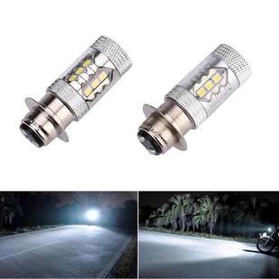 80W 16led 霧燈 摩托車led改裝 BA20D PX15D 摩托車前照燈 大燈