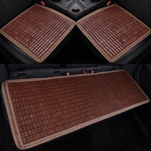 透氣涼墊夏季 汽車坐墊三件套單片竹片座椅墊簡約防滑涼席車墊通用