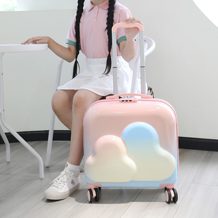 兒童拉桿箱糖果色20寸加厚18寸密碼 小行李箱萬向靜音輪登機箱可坐
