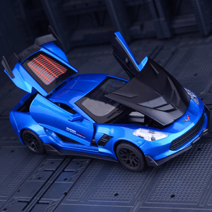 仿真雪佛蘭克爾維特合金汽車模型金屬ZR1跑車玩具車模生日禮物男