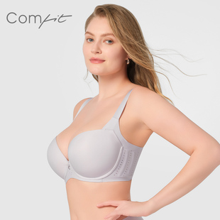科技纖桃杯Comfit裸感光面無痕收副乳聚攏大胸大碼 文胸罩CBW0207
