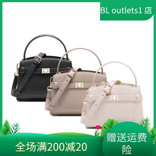 百麗包包女2025新款 高級質感凱莉包休閑單肩斜挎手提包8223EAX5