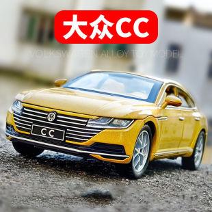19款 大眾CC模型小汽車模型仿真合金車模成人收藏兒童玩具車男孩子