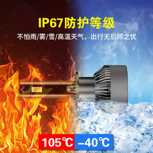 現貨120w大功率雙銅管led汽車大燈H7超亮H4遠近光一體汽車led車燈