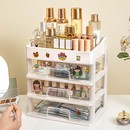 化妝品收納盒桌面高級鏡柜透明抽屜式 口紅護膚品分隔梳妝臺置物架
