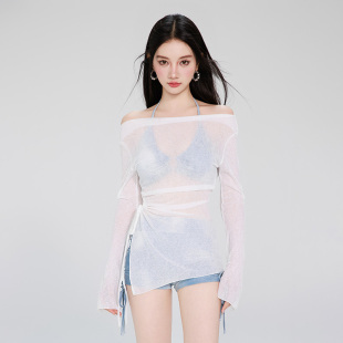 泳裝 泳衣女款 夏比基尼分體平角三件套性感純欲風海邊度假2025新款