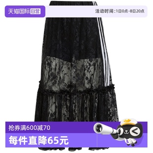 裙防走光半身裙KD2289 adidas阿迪達斯女三葉草蕾絲長裙褲 自營