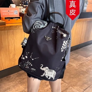 大容量旅游包潮 真皮背包時尚 香港代購 牛津布防盜雙肩包女2025新款