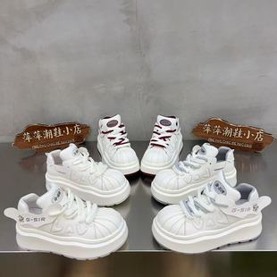 厚底增高網(wǎng)紅百搭高級感輕便休閑運動鞋 新款 大頭范 女韓版 小白鞋