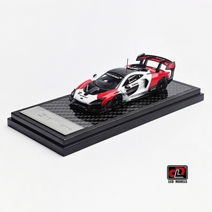 邁凱倫McLaren 塞納Senna GTR 仿真合金汽車模型 LCD 紅白色