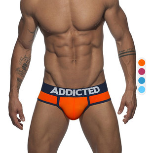 彈力柔軟順滑透氣立體U凸分倉囊袋ad540 三角內(nèi)褲 ADDICTED 男士