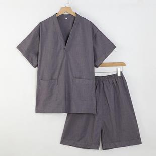 廠家直銷2024新款 汗蒸服按摩家居睡衣不起褶 高檔男女情侶款