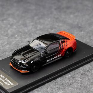 64野馬改裝 版 Mustang GDO ADVAN涂裝 2014 合金汽車模型擺件 DCM