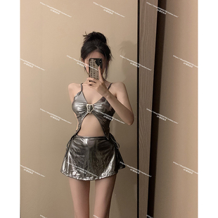 辣妹高級感比基尼分體泳衣女性感純欲網紅風小胸夏度假沙灘韓ins