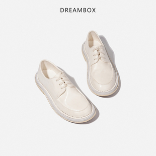 輕便舒適馬皮休閑皮鞋 透氣百搭小白鞋 vibram夏季 dreambox鈞博女鞋
