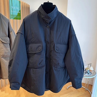 棉衣女冬季 羽絨棉服寬松工裝 風(fēng)衣外套 式 品牌折扣專柜撤柜清倉襯衫