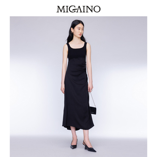 時尚 新款 設計感拼接背心裙MO32DE050 2024年秋季 Migaino曼婭奴女裝