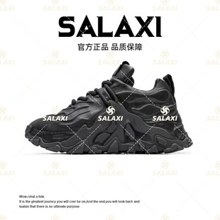 厚底男女潮鞋 百搭時尚 純皮休閑老爹鞋 新款 SALAXI情侶款 男鞋 春季