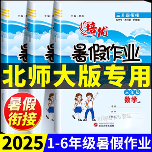 北師大版 專用 暑假銜接一升二升三升四升五升六語文數學英語暑假作業預習復習小學一二三四五年級下冊教材專項訓練暑假一本通北師版