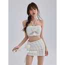 在逃公主比基尼泳衣女高級感2024新款 性感度假遮肉分體三件套泳裝