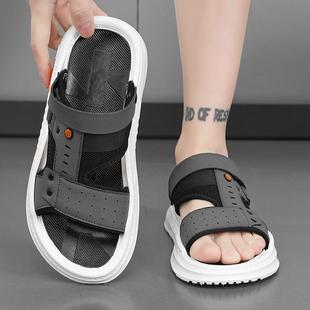 涼拖鞋 男士 comfortable 灰色黑色卡其色兩用時尚 男涼鞋