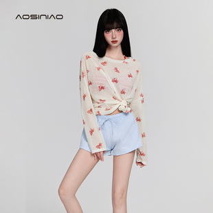 四件套溫泉泳裝 絕美泳衣女2025新款 性感純欲海邊度假少女分體罩衫
