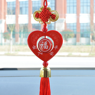 汽車掛件葫蘆招財(cái)貓出入平安中國結(jié)后視鏡保平安車掛飾品車內(nèi)吊飾