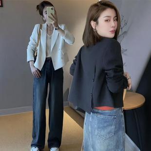 新款 正品 外套女2025春裝 小個子西裝 設計感休閑西服上衣 高級感短款