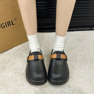 可外穿軟厚底防滑舒適輕便百搭拖鞋 簡約個性 新款 女夏季 耐臟涼拖鞋