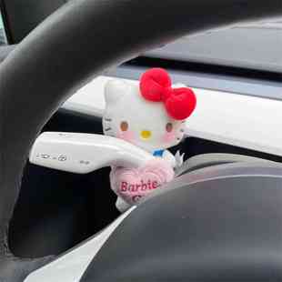 飾品車載雨刮器轉向燈裝 kitty汽車懷擋裝 飾新車禮 經典 正版