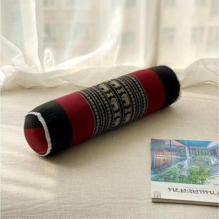 精品清倉圓柱形頸椎枕瑜伽抱枕沙發(fā)扶手汽車腰枕護(hù)腰床縫填充泰式