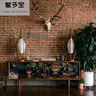 21N自粘墻紙防油滅絕動t物廚房柜子衣柜玻璃家具翻新貼紙門貼貼畫