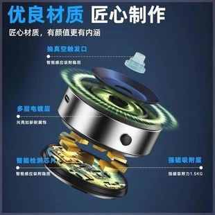 真空吸附汽車手機支架導航超強雙面磁吸懶人車W載神器無線充