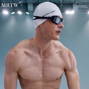 備 游泳大框近視眼睛男游泳裝 2024新款 防霧防水高清鍍v膜泳鏡女款