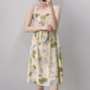 國風連衣裙薄款 棉綢睡裙女夏季 吊帶睡衣高級感可外穿家居服新中式