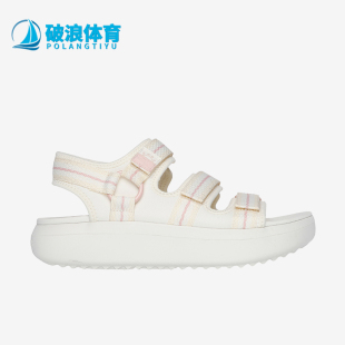女士休閑魔術(shù)貼綁帶沙灘涼鞋 運動耐磨新款 斯凱奇正品 Skechers