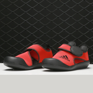 大童魔術貼休閑運動涼鞋 Adidas 新款 夏季 F35863 阿迪達斯正品