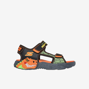 男童休閑通勤風透氣露趾涼鞋 2024新款 斯凱奇正品 Skechers