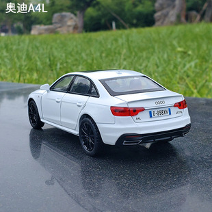 32奧迪a4l合金汽車模型開(kāi)門回力轉(zhuǎn)向玩具車仿真金屬車收藏?cái)[件