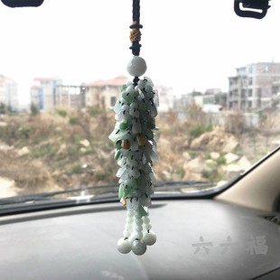 歲歲平安翡翠汽車(chē)掛件掛飾車(chē)掛 送禮活動(dòng)開(kāi)業(yè)保險(xiǎn)隨手禮禮品