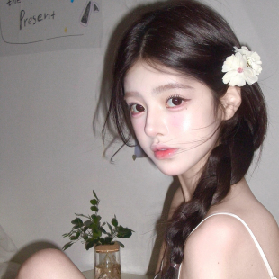 超仙甜美氛圍感花朵抓夾女海邊度假風頭飾發卡側邊夾子頭花發飾