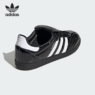 低幫板鞋 三葉草男女輕便亮面經(jīng)典 JI2707 阿迪達斯官方正品 Adidas