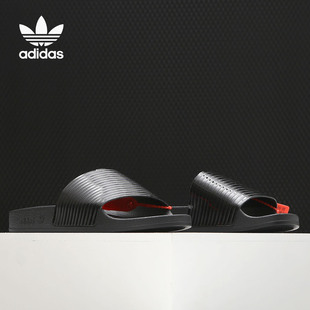 拖鞋 Adidas 運動休閑涼鞋 三葉草男女夏季 F33934 阿迪達斯正品