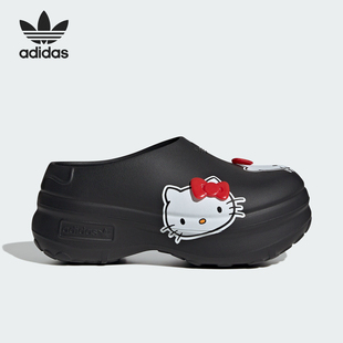 運動包頭涼鞋 三葉草女士厚底時尚 IH0280 阿迪達斯官方正品 Adidas