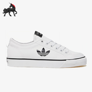 耐磨輕便板鞋 三葉草男女低幫簡約經典 HQ6940 阿迪達斯正品 Adidas