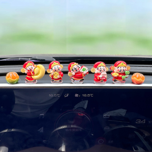 財(cái)神爺汽車擺件網(wǎng)紅中控臺屏幕趴趴車載車內(nèi)裝 爆款 飾品 款 2025最新